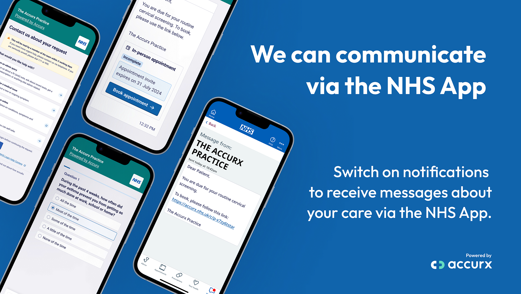 NHS App Waiting Room Screen